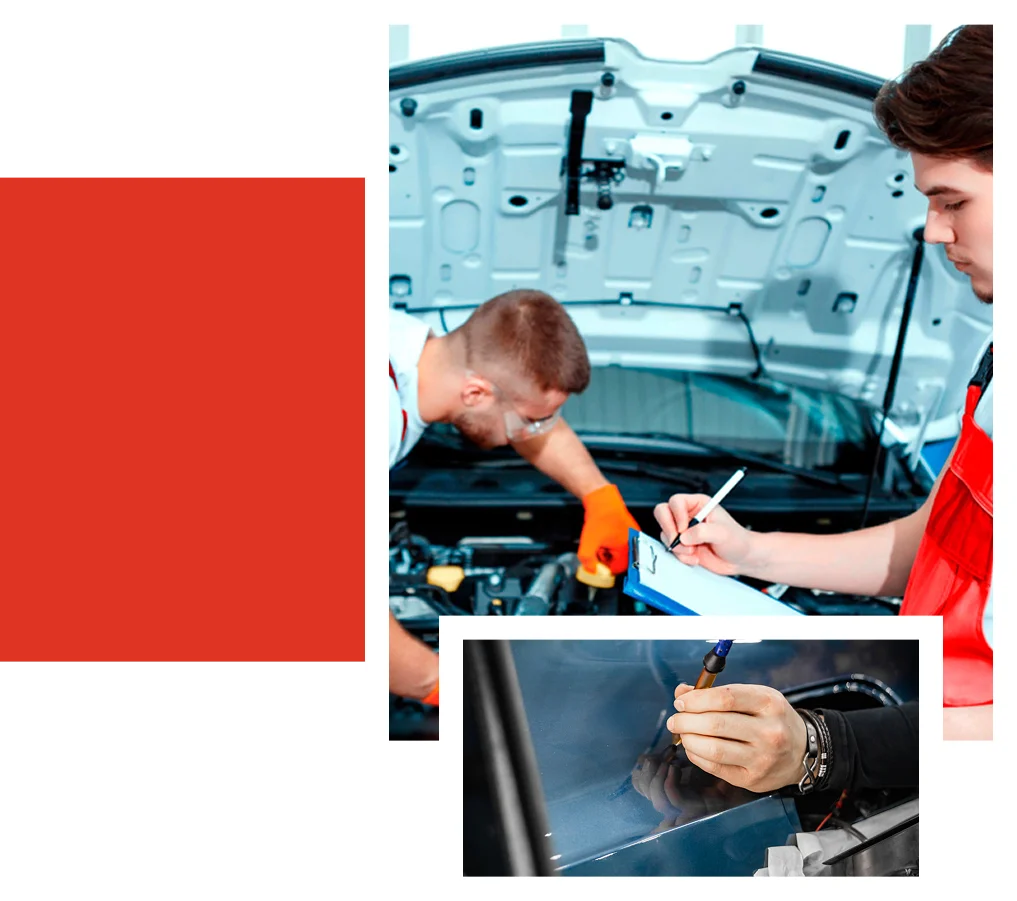 A team of skilled technicians working on a vehicle at Grix Smash Repairs, ensuring high-quality auto repair services