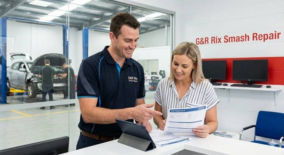 G&R Rix experts helping customers with a smooth car insurance claim in Liverpool