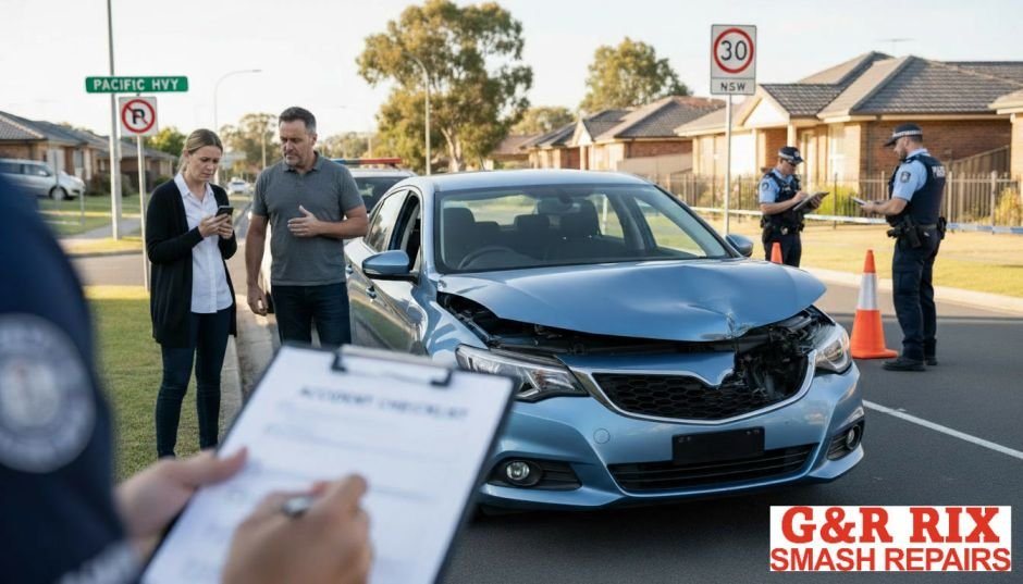 Not At Fault in a Car Accident in NSW, G&R Rix Moorebank smash repairs insurance claim